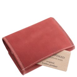 Kis méretű, igazán összetett női bőr pénztárca valódi, puha tapintású bőrből készült, díszdobozos, minőségi GreenDeed márkás modell.