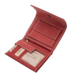 Kis méretű, igazán összetett női bőr pénztárca valódi, puha tapintású bőrből készült, díszdobozos, minőségi GreenDeed márkás modell.