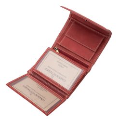 Kis méretű, igazán összetett női bőr pénztárca valódi, puha tapintású bőrből készült, díszdobozos, minőségi GreenDeed márkás modell.