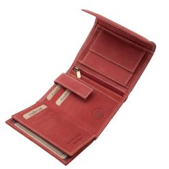 Kis méretű, igazán összetett női bőr pénztárca valódi, puha tapintású bőrből készült, díszdobozos, minőségi GreenDeed márkás modell.