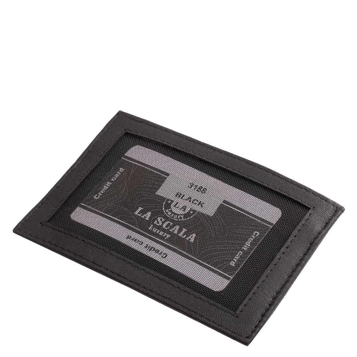 bor-kartyatarto-patentos-lenyillo-rekesszel-#-3188-#-fekete-03 La Scala márkás, prémium minőségű valódi bőr, fekete színű, jól kihasználható, oldalra nyitható kártyatartó, irattartó hellyel, külső átkapcsolóval