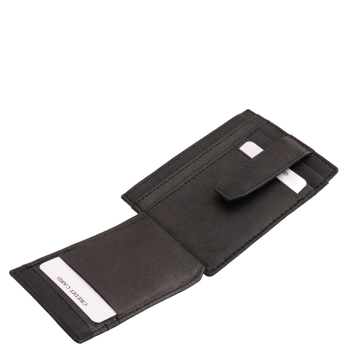 bor-kartyatarto-patentos-lenyillo-rekesszel-#-LSA4-#-fekete-04 Kiváló minőségű, jól kihasználható, gondosan válogatott valódi bőrből készült, bőr kártyatartó , fekete színben, praktikus külső átkapcsolóval.