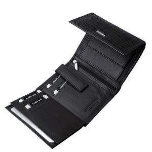 Elegáns megjelenésű igazán divatos croco mintás női valódi bőr pénztárca modellünk egy sokoldalú, kis méretű modell, díszdobozos kivitelben.