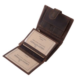 Ez a valódi bőr GreenDeed férfi pénztárca letisztult formavilágával, natúr stílusával és praktikus kialakításával a biztonságos használatot garantálja.