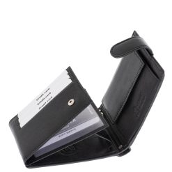Ez a klasszikus kialakítású, elegáns férfi pénztárca valódi bőrből készült, így stílusos megjelenése mellett kiváló tartósságot és megbízhatóságot kínál.