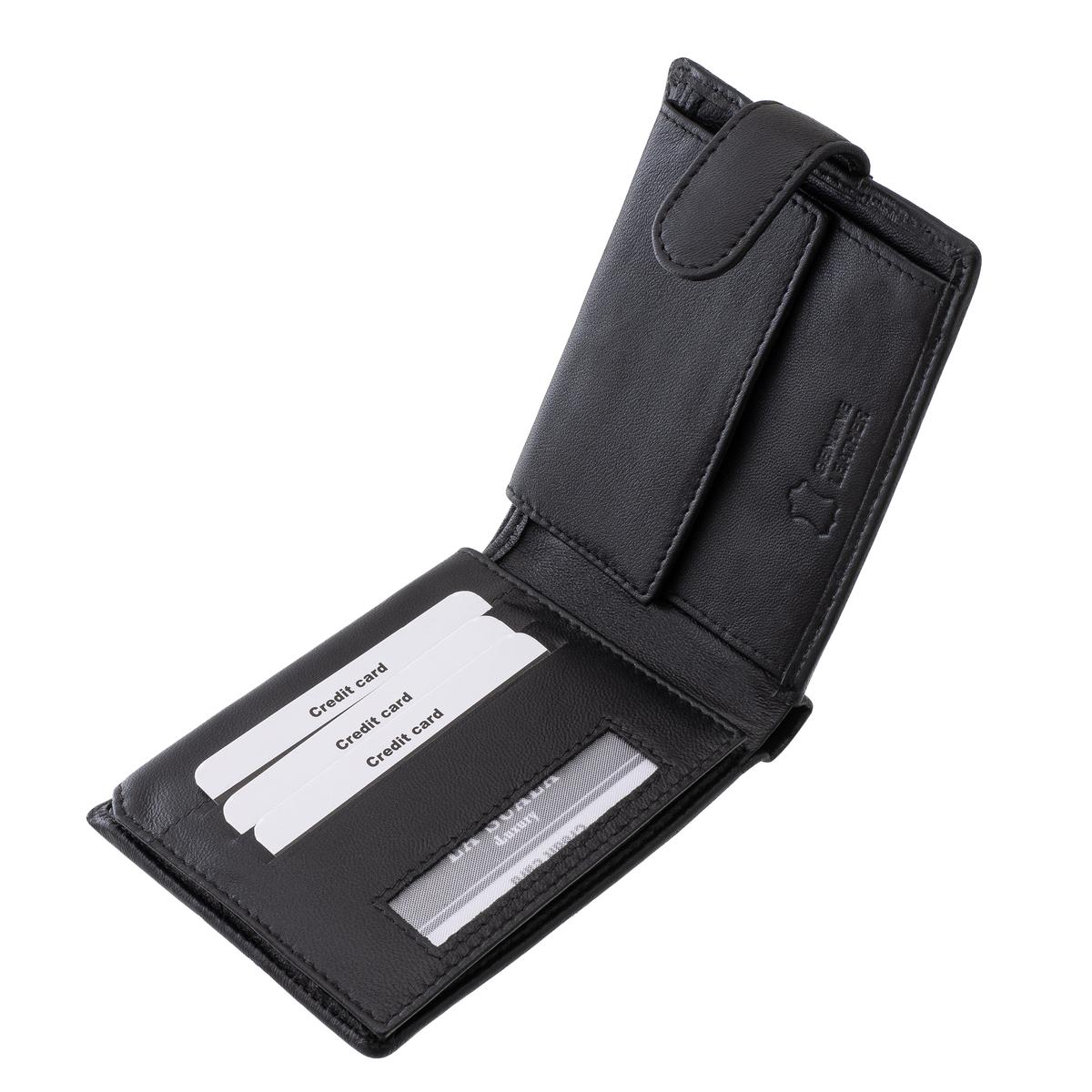 ferfi-bor-penztarca-atkapcsoloval-La-Scala-#-BNP1027T-#-fekete-03 A klasszikus La Scala férfi bőr pénztárca valódi bőrből készült, így nemcsak stílusos megjelenést, kimagasló tartósságot és kényelmes használatot garantál