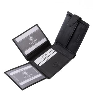 A klasszikus La Scala férfi bőr pénztárca valódi bőrből készült, így nemcsak stílusos megjelenést, kimagasló tartósságot és kényelmes használatot garantál