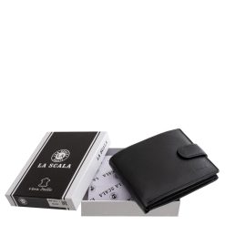 A klasszikus La Scala férfi bőr pénztárca valódi bőrből készült, így nemcsak stílusos megjelenést, kimagasló tartósságot és kényelmes használatot garantál