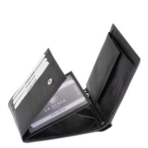 Ez a klasszikus kialakítású, elegáns férfi pénztárca valódi bőr anyagból készült, ami nemcsak stílusos megjelenést biztosít, hanem tartósságot is garantál.