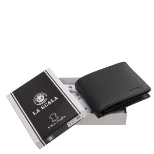 Ez a klasszikus kialakítású, elegáns férfi pénztárca valódi bőr anyagból készült, ami nemcsak stílusos megjelenést biztosít, hanem tartósságot is garantál.