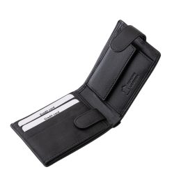 Ez a prémium minőségű, valódi bőr férfi pénztárca kisméretű kialakítással rendelkező, igazán elegáns, praktikus díszdobozos La Scala modell.