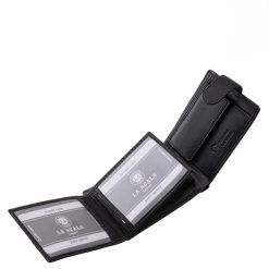 Ez a prémium minőségű, valódi bőr férfi pénztárca kisméretű kialakítással rendelkező, igazán elegáns, praktikus díszdobozos La Scala modell.