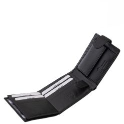 Ez a prémium minőségű, valódi bőr férfi pénztárca kisméretű kialakítással rendelkező, igazán elegáns, praktikus díszdobozos La Scala modell.