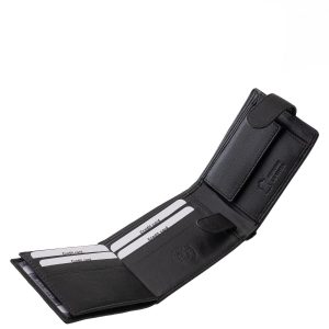 Ez a prémium minőségű, valódi bőr férfi pénztárca kisméretű kialakítással rendelkező, igazán elegáns, praktikus díszdobozos La Scala modell.