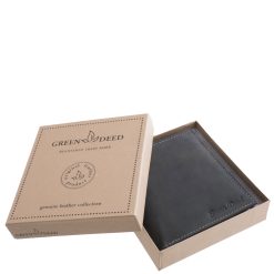 Natúr vadászbőr stílusú, széles kialakítású valódi bőr férfi irattartó pénztárca, praktikus megoldásokkal, díszdobozos kivitelben, RFID védelemmel.