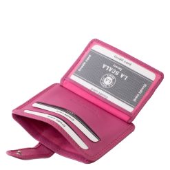 Praktikus kialakítású, kisméretű valódi bőr kártyatartó, minőségi La Scala Luxury modell, mely irattartóval is el lett látva, klasszikus színekben készült.