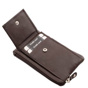 Puha valódi bőrből készült nagyon praktikus használatot biztosító multifunkciós, bőr kulcstartó patentos fedelű aprópénztartóval.