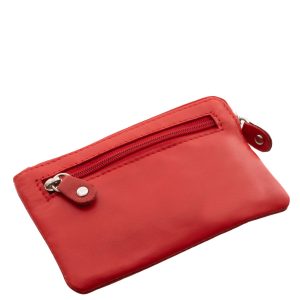 Puha valódi bőrből készült nagyon praktikus használatot biztosító multifunkciós, bőr kulcstartó patentos fedelű aprópénztartóval.