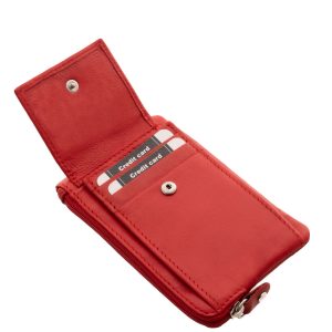 Puha valódi bőrből készült nagyon praktikus használatot biztosító multifunkciós, bőr kulcstartó patentos fedelű aprópénztartóval.