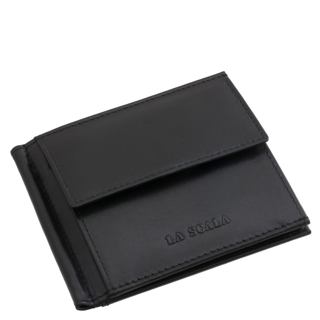 Kényelmes használatra tervezett férfi dollártárca, praktikus kialakítással és valódi bőr anyagból készült elegáns megjelenésű modell.