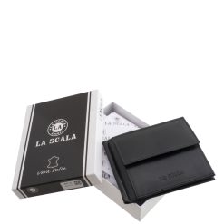 Kényelmes használatra tervezett férfi dollártárca, praktikus kialakítással és valódi bőr anyagból készült elegáns megjelenésű modell.