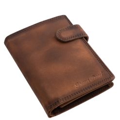 Ez az álló formátumú, valódi bőr férfi irattartó pénztárca egyedi, chopper motoros mintával díszített modell, praktikus belsővel, minőségi díszdobozban.