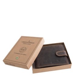 Ez a valódi bőr GreenDeed férfi pénztárca letisztult formavilágával és natúr stílusával a természetesség és az elegáns megjelenést biztosít.