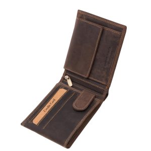 Ez a valódi bőr GreenDeed férfi pénztárca letisztult formavilágával és natúr stílusával a természetesség és az elegáns megjelenés egyensúlyát kínálja.