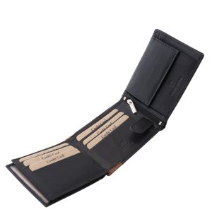 Ez a sportosan elegáns bőr pénztárca modell bicolor dizájnnal a GreenDeed új díszdobozban kapható minőségi és stílusos terméke.