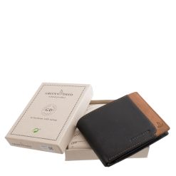 Ez a sportosan elegáns bőr pénztárca modell bicolor dizájnnal a GreenDeed új díszdobozban kapható minőségi és stílusos terméke.