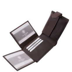 Ez a klasszikus stílusú La Scala férfi pénztárca prémium valódi bőrből készült egyszerre biztosít elegáns megjelenést, tartósságot és kényelmes használatot.