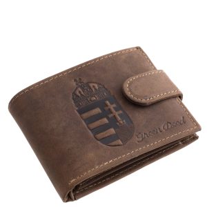 Kisméretű valódi bőr pénztárca modellünk igazán praktikus belső kialakítással rendelkezik, fedelét pedig patentos átkapcsoló pánt rögzíti.