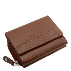 A La Scala márkájú, díszdobozos, divatos és praktikus kis méretű női pénztárca modell, melynek anyaga minőségi, valódi bőr.