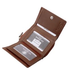 A La Scala márkájú, díszdobozos, divatos és praktikus kis méretű női pénztárca modell, melynek anyaga minőségi, valódi bőr.