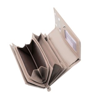 Nagy színválasztékban kapható, divatos megjelenésű, praktikus méretű, női bőr pénztárca modell a La Scala márkacsalád új díszdobozos terméke.