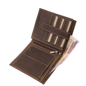 Díszdobozos kivitelben érkezik ez a Magyar címer mintás valódi bőr férfi irattartó pénztárca mely a GreenDeed legújabb, nagy méretű modellje.