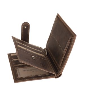 Díszdobozos kivitelben érkezik ez a Magyar címer mintás valódi bőr férfi irattartó pénztárca mely a GreenDeed legújabb, nagy méretű modellje.