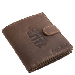 Ez a díszdobozos kiszerelésben érkező, Magyar címer mintás férfi irattartó pénztárca a GreenDeed legújabb, nagy méretű modellje.