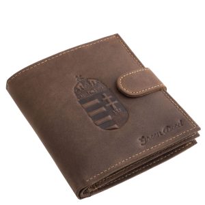 Ez a díszdobozos kiszerelésben érkező, Magyar címer mintás férfi irattartó pénztárca a GreenDeed legújabb, nagy méretű modellje.