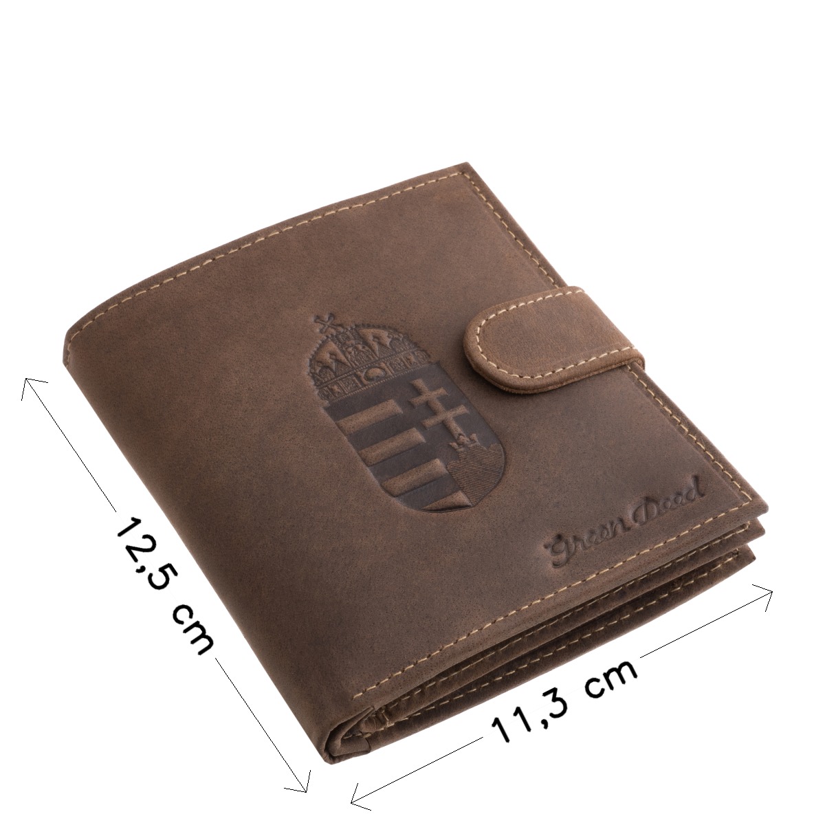 GreenDeed RFID férfi bőr irattartó pénztárca Magyar címer mintával MCIM02/T - Image 4