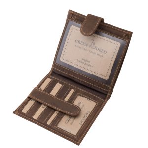 Ez a díszdobozos kiszerelésben érkező, Magyar címer mintás férfi irattartó pénztárca a GreenDeed legújabb, nagy méretű modellje.