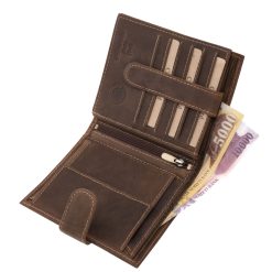 Ez a díszdobozos kiszerelésben érkező, Magyar címer mintás férfi irattartó pénztárca a GreenDeed legújabb, nagy méretű modellje.