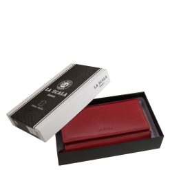 Ez a prémium minőségű női bőr pénztárca finom tapintású, valódi bőrből készült, elegáns megjelenésű, stílusos díszdobozos modell.