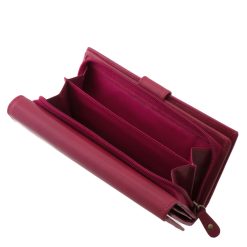 Ez a La Scala kollekcióhoz tartozó, valódi bőrből készült nagyméretű női bőr pénztárca a praktikum és az elegancia tökéletes ötvözete.