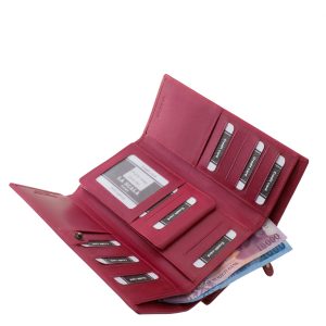 Ez a La Scala kollekcióhoz tartozó, valódi bőrből készült nagyméretű női bőr pénztárca a praktikum és az elegancia tökéletes ötvözete.