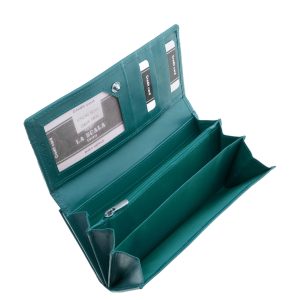 A La Scala márkacsalád minőségi bőr női pénztárca modellje, divatos színekben elegáns külsővel és igényes díszdobozos kivitelben kapható.