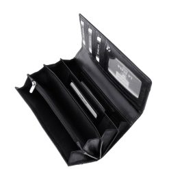 Brifkó jellegű, nagy méretű, divatos megjelenésű La Scala márkájú női bőr pénztárca, valódi, időtálló és minőségi bőrből.