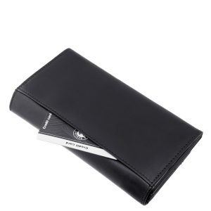 Brifkó jellegű, nagy méretű, divatos megjelenésű La Scala márkájú női bőr pénztárca, valódi, időtálló és minőségi bőrből.