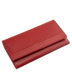 Brifkó jellegű, nagy méretű, divatos megjelenésű La Scala márkájú női bőr pénztárca, valódi, időtálló és minőségi bőrből.