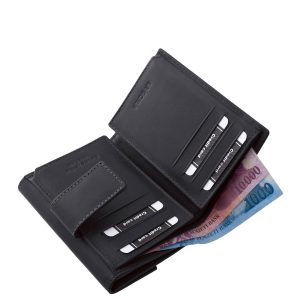 Szolid külsővel, elegáns, fényes női bőr pénztárca visszafogott méretben, számos kellemes színben, stílusos díszdobozos csomagolásban.